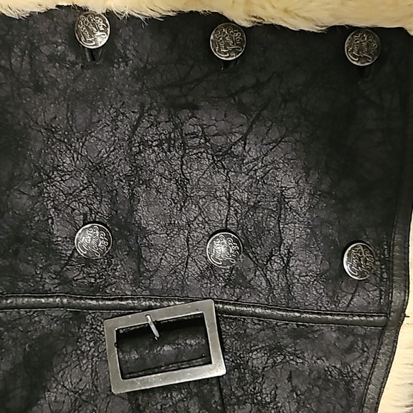 Guess Jeans LA faux suede faux fur moto jacket - Picture 6 of 7